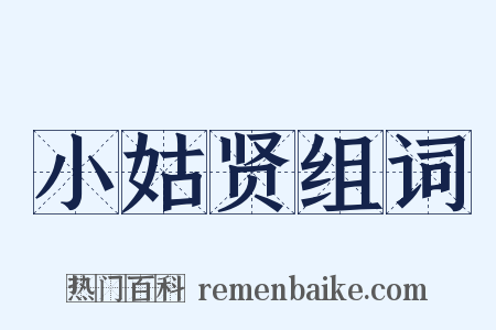 小姑贤组词是什么意思的图片